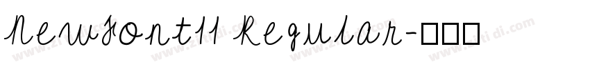NewFont11 Regular字体转换